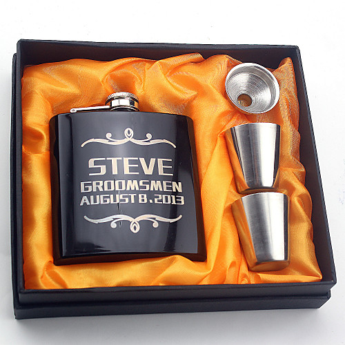 

Personalized Stainless Steel Barware & Flasks / Hip Flasks Bride / Groom / Bridesmaid Wedding / Congratulations