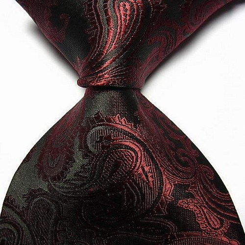 

Men's Party / Work / Basic Necktie - Solid Colored Jacquard