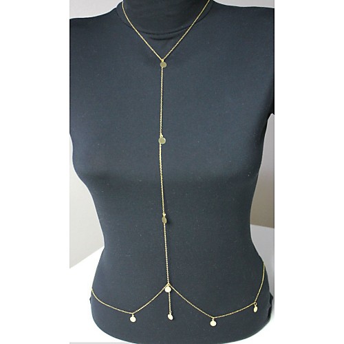 

Belly Body Chain Body Chain Unique Design Fashion Women's Body Jewelry For Daily Casual Crystal Crystal Golden