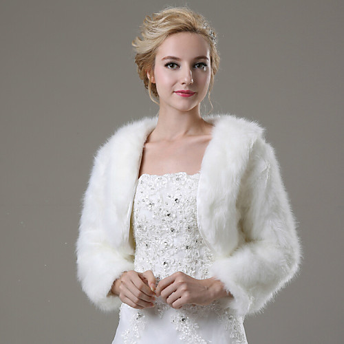 

Shrugs Faux Fur Wedding / Party Evening / Casual Fur Coats With Smooth / Fur