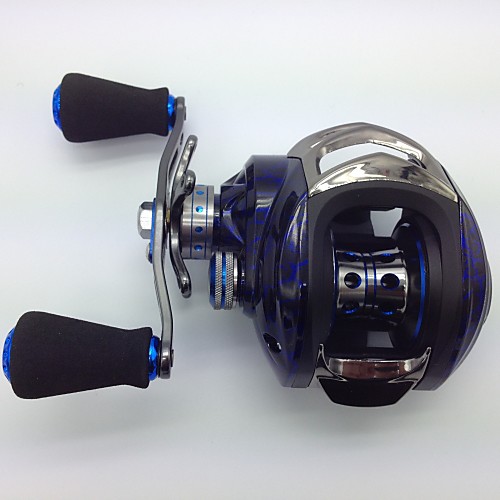 

Fishing Reel Baitcasting Reel 6.3:1 Gear Ratio 14 Ball Bearings for Bait Casting / Freshwater Fishing / Lure Fishing - KW150 R