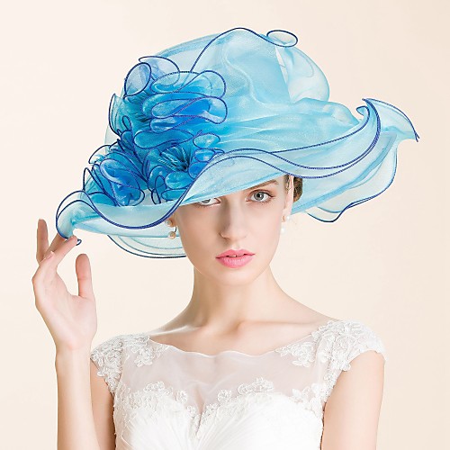 

Gemstone & Crystal / Organza Kentucky Derby Hat / Hats / Headpiece with Crystal 1 Wedding / Special Occasion / Party / Evening Headpiece