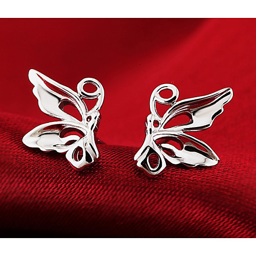 

Women's Stud Earrings Butterfly Animal Cheap Ladies Fashion Cute Sterling Silver Silver Earrings Jewelry Silver For Wedding Party Daily