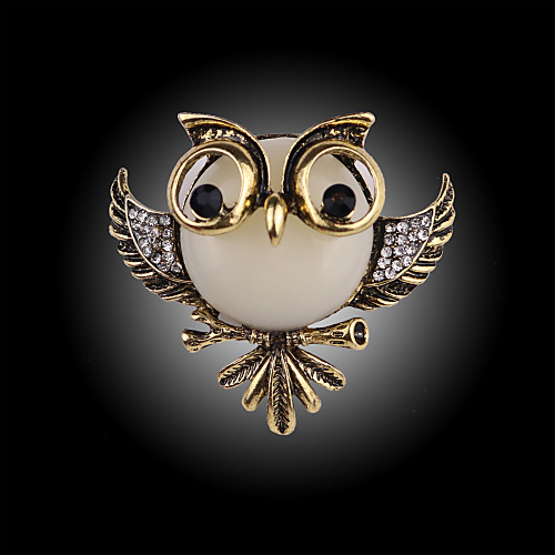 

Brooches Owl Cheap Ladies Fashion Brooch Jewelry 1 4 Silver / Black For Party Special Occasion Birthday Gift Daily Casual