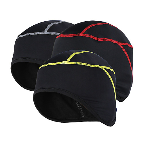 

Arsuxeo Helmet Liner Skull Caps Hat Thermal / Warm Breathable Static-free Bike / Cycling Gray Yellow Red Elastane Fleece Winter for Men's Women's Adults' Cycling / Bike / Mountain Bike MTB