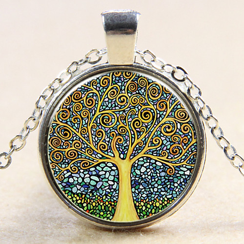 

Women's Pendant life Tree Ladies Fashion Sterling Silver Copper Silver Bronze Necklace Jewelry For Wedding Party Daily Casual