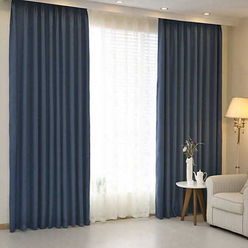 

Blackout Curtains Drapes Two Panels / Jacquard / Bedroom