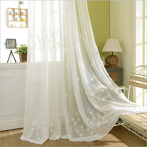 

Eco-friendly Curtains Drapes Two Panels / Embroidery / Bedroom