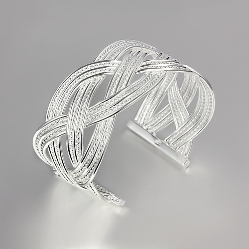 

Women's Bracelet Bangles Sterling Silver Bracelet Jewelry Gold / Silver For Wedding Party Daily Casual