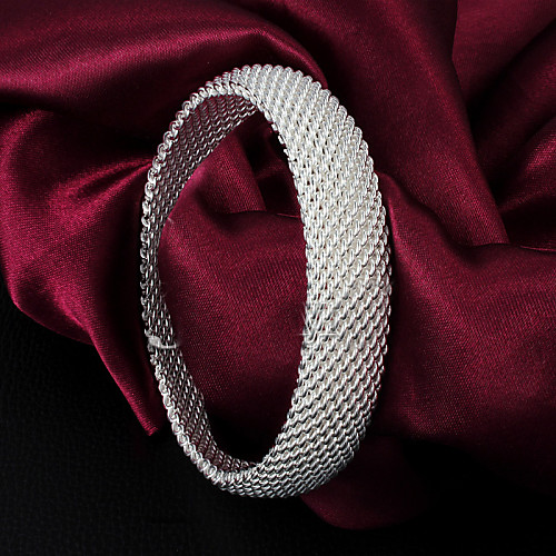 

Women's Bracelet Bangles Sterling Silver Bracelet Jewelry Gold / Silver For Wedding Party Daily Casual