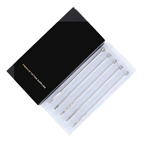 

BaseKey 50Pcs Disposable Sterile Tattoo Needles Mix A