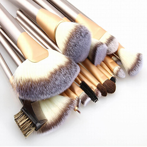 

Professional Makeup Brushes Makeup Brush Set 24pcs Portable Travel Eco-friendly Professional Full Coverage Synthetic Hair Wood Makeup Brushes for Blush Brush Foundation Brush Makeup Brush Set