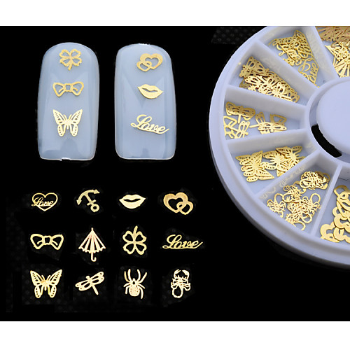 

Metal Nail Art Kits & Accessories for Lovely Classic Daily 3D Nail Stickers for Finger Toe