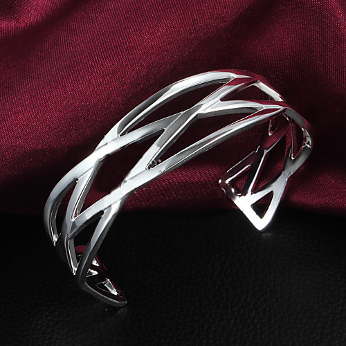 

Women's Bracelet Bangles Sterling Silver Bracelet Jewelry Gold / Silver For Wedding Party Daily Casual
