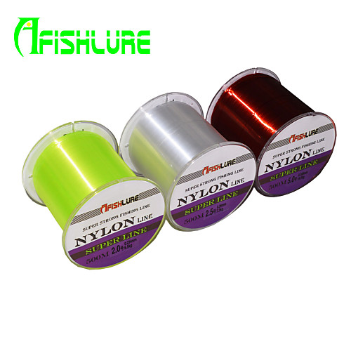 

Monofilament 1 pcs 500M / 550 Yards Nylon 35LB 32LB 22LB #2/#2.5/#3/#3.5/#4/#5/#6 mm Sea Fishing Fly Fishing Bait Casting / Ice Fishing / Spinning / Jigging Fishing / Freshwater Fishing / 20LB