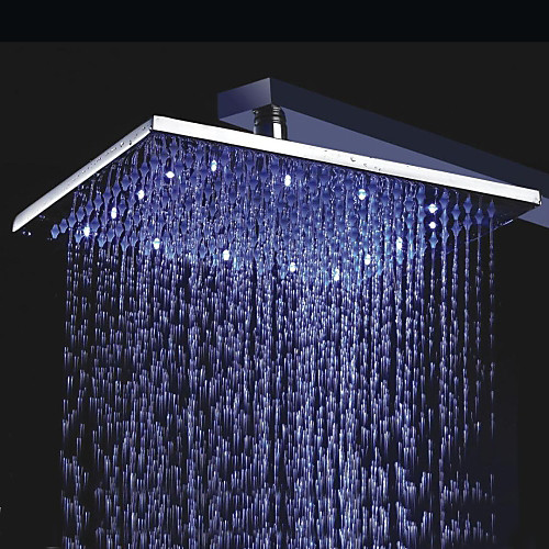 

Modern Shower Shower Chrome Features-Rainfall LED, Shower Head