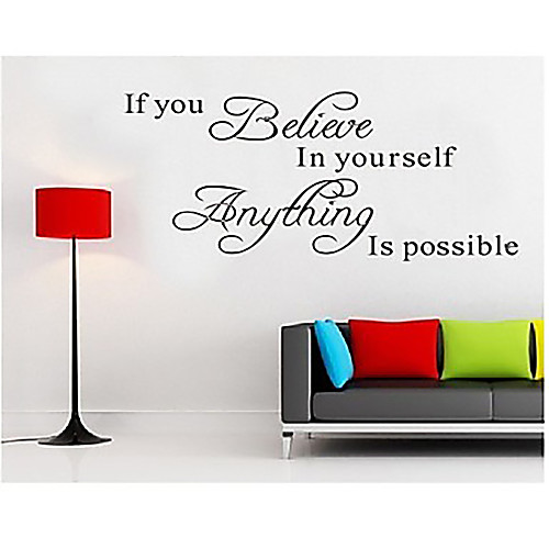 

Still Life Wall Stickers Words & Quotes Wall Stickers Decorative Wall Stickers, Vinyl Home Decoration Wall Decal Wall Decoration / Removable 5928cm