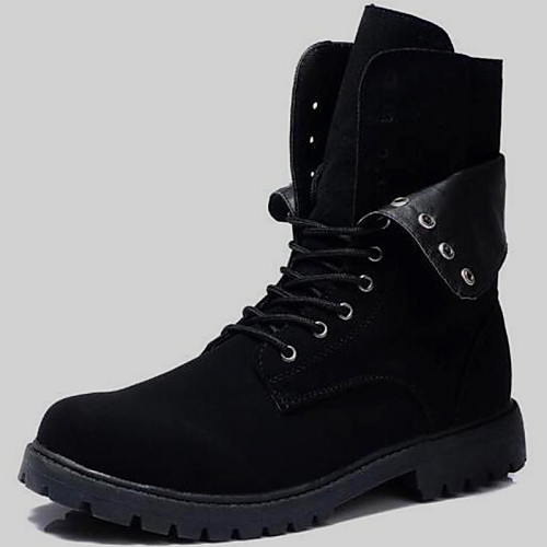 

Men's Boots Comfort Shoes Fashion Boots Bootie Casual Casual Party & Evening Office & Career Synthetic Mid-Calf Boots Black Fall Winter / Combat Boots / Cowboy Western Boots / EU40