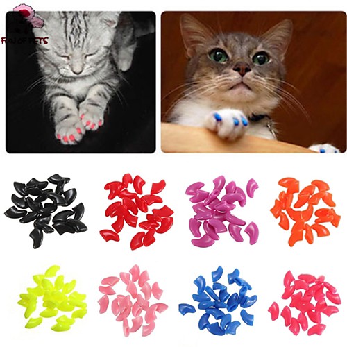 

Dog Grooming Health Care Silicone Nail Cap Portable Wireless Pet Grooming Supplies Purple Yellow Red