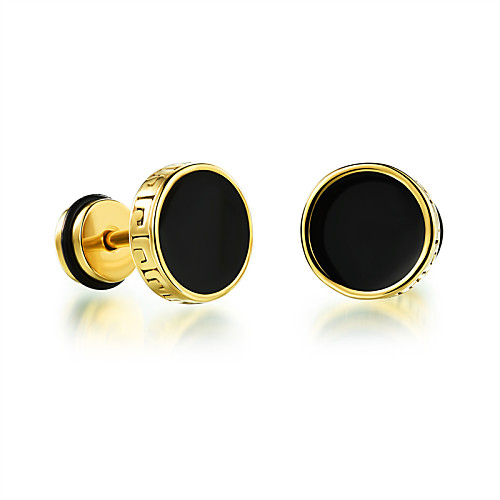 

Men's Stud Earrings Ladies Fashion Platinum Plated Earrings Jewelry Golden / Silver For Party Daily Casual 2pcs