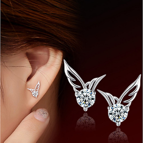 

Women's Clear Cubic Zirconia Stud Earrings Stylish Classic Silver Earrings Jewelry For Party Special Occasion Party / Evening 1 set