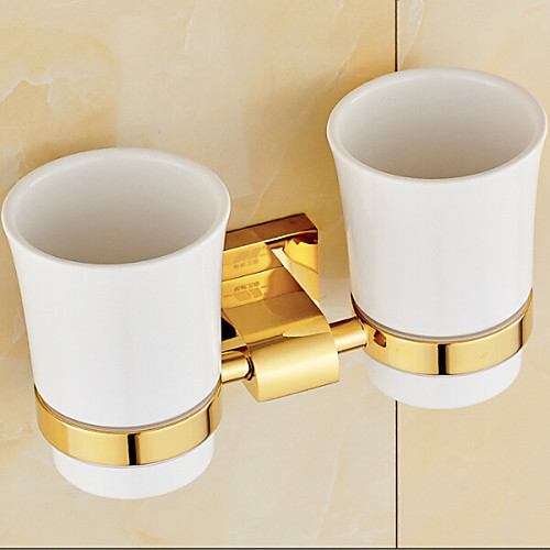 

Toothbrush Holder Neoclassical Brass 1 pc - Hotel bath