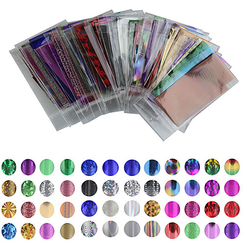 

50 pcs Nail Foil Striping Tape nail art Manicure Pedicure Lovely Cartoon / Punk / Fashion Daily / Foil Stripping Tape