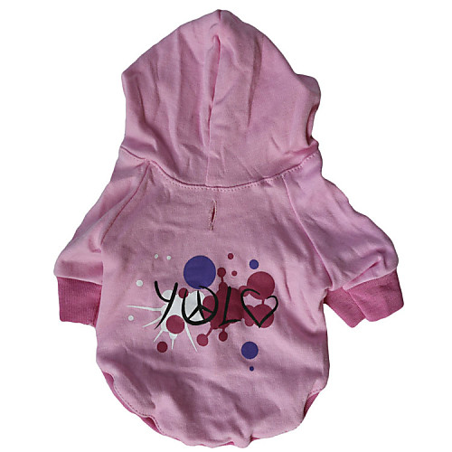 

Dog Hoodie Letter & Number Fashion Winter Dog Clothes Puppy Clothes Dog Outfits Pink Costume for Girl and Boy Dog Cotton XS S M L
