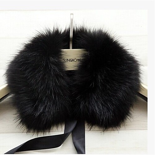 

Sleeveless Collars Faux Fur Party Evening / Casual Fur Wraps / Fur Accessories / Faux Leather With Smooth / Fur