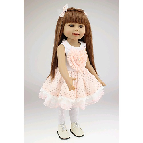 

NPKCOLLECTION 18 inch NPK DOLL Princess Doll Girl Doll Baby Newborn lifelike Cute Hand Made Child Safe Full Body Silicone Silicone PVC(PolyVinyl Chloride) Vinyl 18 with Clothes and Accessories for