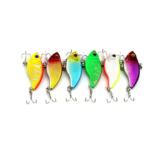 

6 pcs Fishing Lures Vibration / VIB Sinking Bass Trout Pike Sea Fishing Freshwater Fishing Lure Fishing Hard Plastic / General Fishing