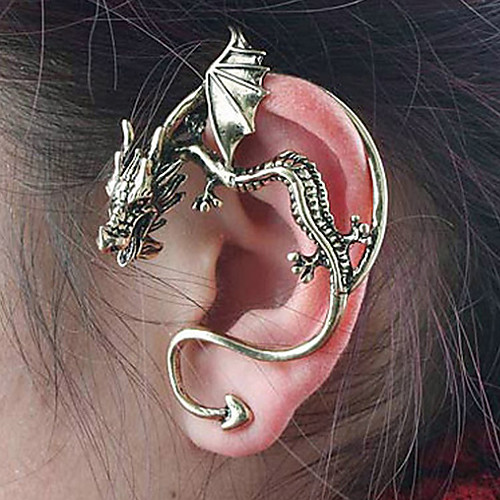 

Women's Ear Cuff Climber Earrings Dragon Ladies Personalized Earrings Jewelry For Daily Casual