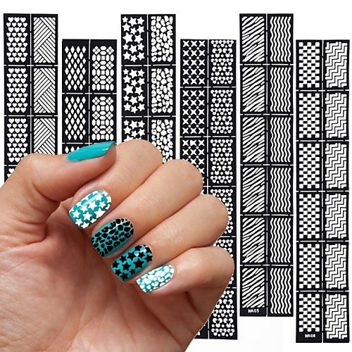 

12 pcs Stamping Plate Template Fashionable Design nail art Manicure Pedicure Stylish / Fashion Daily