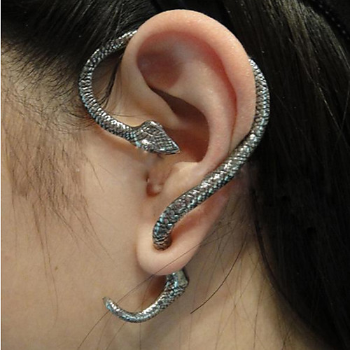 

Women's Ear Cuff Climber Earrings Snake Statement Ladies Earrings Jewelry Bronze / Silver For Halloween Daily Casual