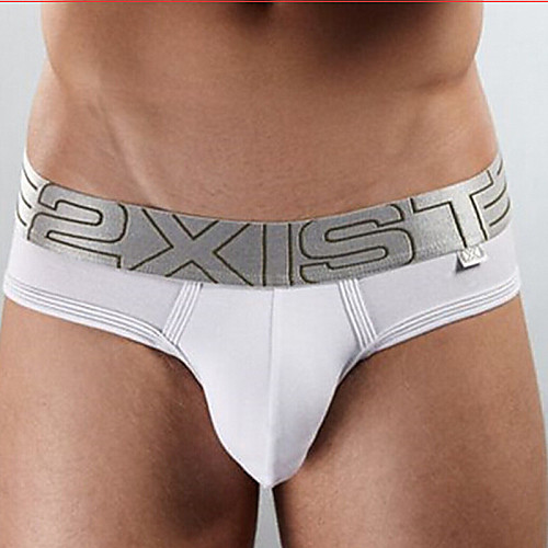 

Men's 1 Piece Super Sexy Briefs Underwear Solid Colored White Black S M L