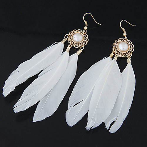 

Women's Drop Earrings Feather Personalized European Fashion Native American Feather Earrings Jewelry For Party Daily Casual