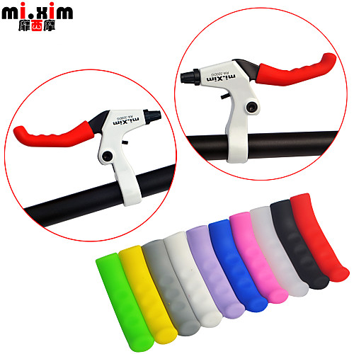 

mi.xim Bike Handlerbar Grips For Road Bike / Mountain Bike MTB Rubber Durable Cycling Bicycle Black Transparent White Others Others
