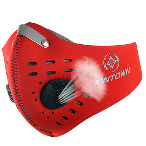 

XINTOWN Sports Mask Pollution Protection Mask Windproof Breathable Dust Proof Limits Bacteria Bike / Cycling Red Orange Blue Winter for Men's Women's Adults' Leisure Sports Cycling / Bike Motobike