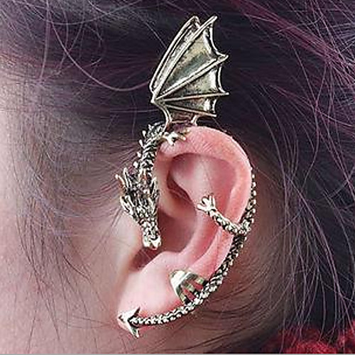 

Ear Cuff Climber Earrings Helix Earrings cuff Dragon Cheap Ladies Vintage Gothic Earrings Jewelry Black / Golden / Silver For Halloween Daily Casual