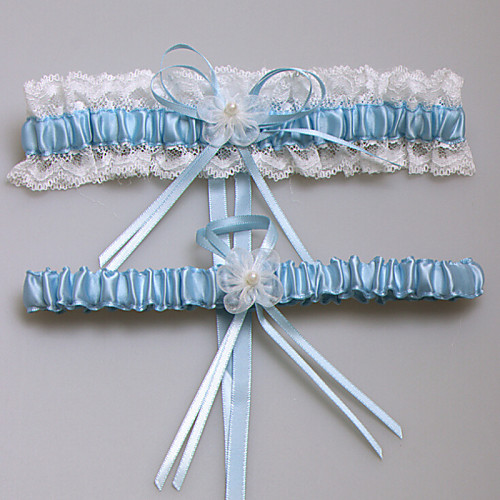 

Lace / Satin Fashion Wedding Garter With Lace / Flower Garters