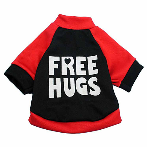 

Dog Coat Letter & Number Fashion Keep Warm Outdoor Dog Clothes Puppy Clothes Dog Outfits Black Red Costume for Girl and Boy Dog Cotton XS S M L