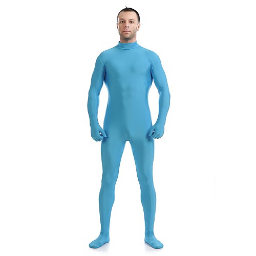 

Zentai Suits Skin Suit Ninja Adults' Spandex Lycra Cosplay Costumes Sex Men's Women's Blue Solid Colored Halloween / Leotard / Onesie / Catsuit / Leotard / Onesie / Catsuit / High Elasticity