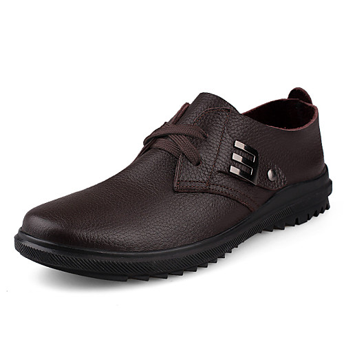 

Men's Oxfords Comfort Shoes Casual Leather Slip Resistant Black Brown Fall Spring