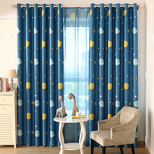 

Custom Made Kids / Teen Blackout Curtains Drapes Two Panels 2(72W×84L) / Kids Room