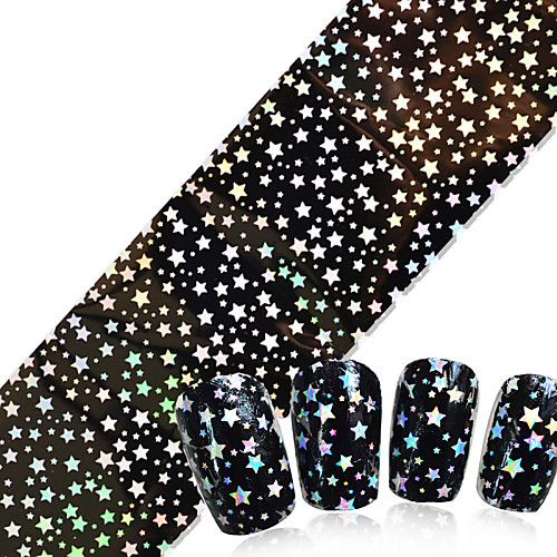 

1pcs Glitter Powder Nail Foil Striping Tape nail art Manicure Pedicure Punk / Fashion Daily / Foil Stripping Tape