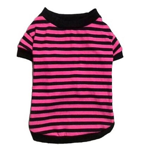 

Cat Dog Shirt / T-Shirt Stripes Casual / Daily Dog Clothes Puppy Clothes Dog Outfits White Yellow Pink Costume for Girl and Boy Dog Cotton XS S M L XL