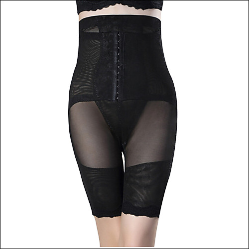 

Women's Cotton Hook & Eye Underbust Corset / Plus Size - Solid Colored Black Beige XL XXL XXXL