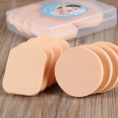 

8 pcs Latex-Free Non-Allergenic Round Quadrate Natural Sponges Powder Puff Makeup Sponges Cosmetic Puff For Powder Cream Liquid Beauty Tools Blende