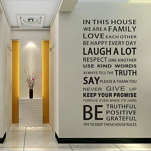 

Words & Quotes Wall Stickers Words & Quotes Wall Stickers Decorative Wall Stickers, Vinyl Home Decoration Wall Decal Wall Decoration / Removable