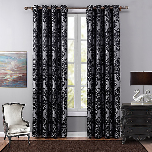 

European Blackout Curtains Drapes One Panel Living Room Curtains / Jacquard / Bedroom